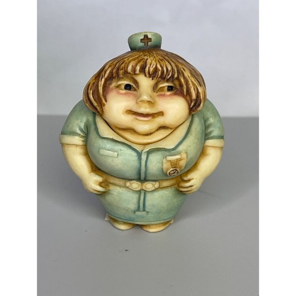 Pot Bellys nurse RN figurine w lid Harmony Kingdom design The Health Maker 2001 - Picture 1 of 11